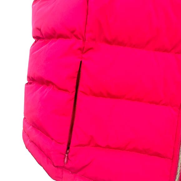 Talbots Size XL Petites Vest Red Puffy Down Insulated Winter Quilted Outerwear - Picture 3 of 5